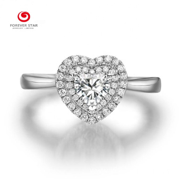 Heart Cutting Design Memorable Wedding Diamond Ring